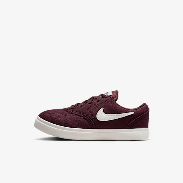 Burgundy red nike shoes discount